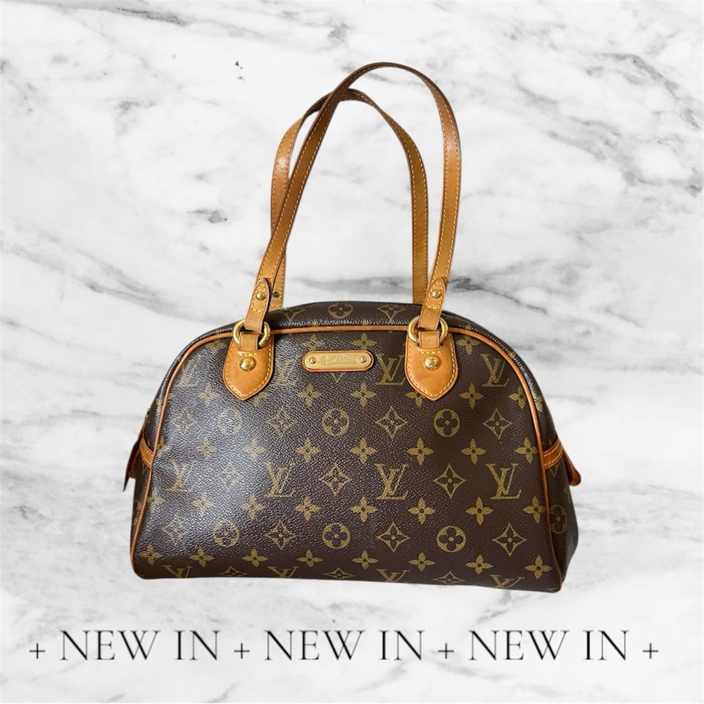 Louis Vuitton Brown Monogram Shoulder Bag used fair condition